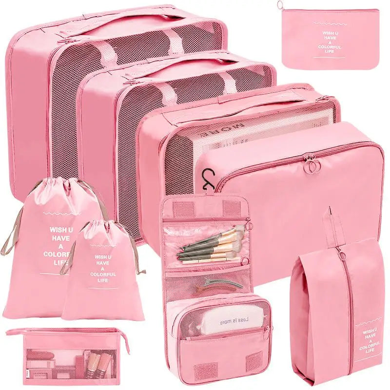 7/8/9/10 Pcs Set Travel Organizer Storage Bags