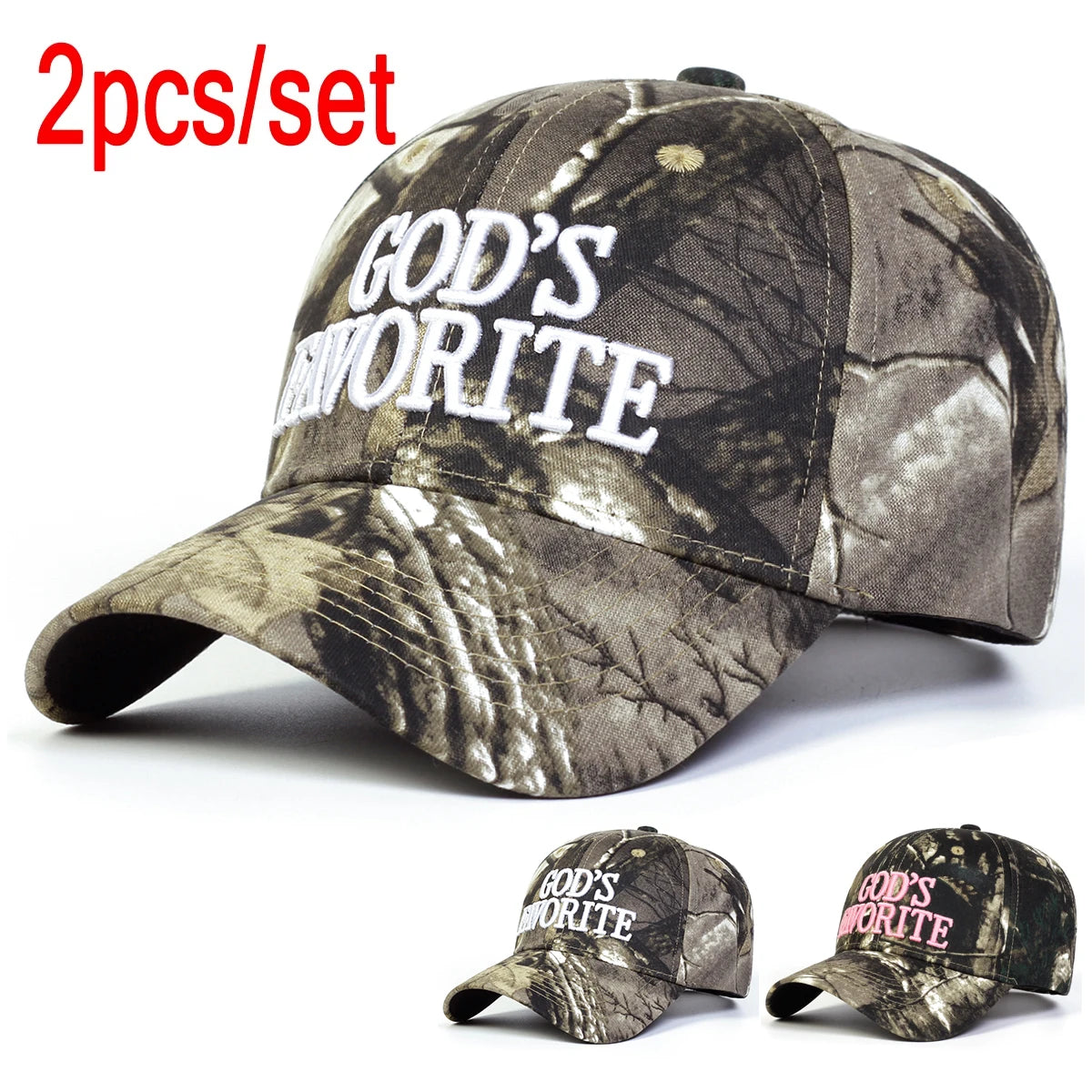 Unisex GOD'S FAVORITE Letter Embroidery Baseball Caps Outdoor Adjustable Spring and Autumn Casual Sunscreen Hat