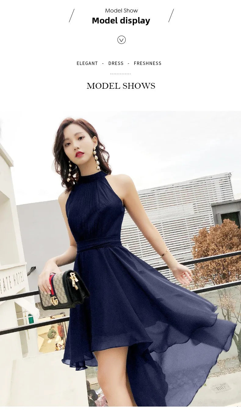 Ele ort Neline Evening Dr Women's New 2026 Faionable Fairy T Sle High End Polyester ort Dr for Par