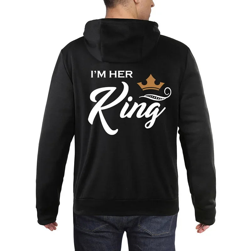 Her King or His Queen Lover Hoodies