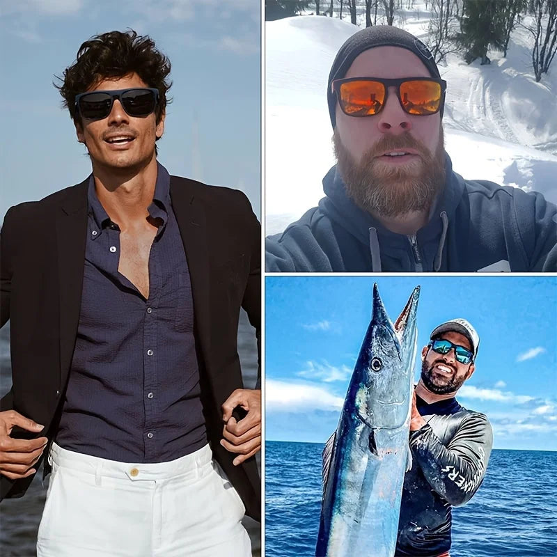 Fashion Vintage Square Polarized Sunglasses Men Women