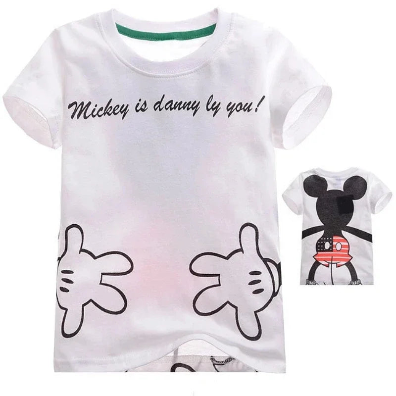 Mickey Mouse Short Sleeve T Shirt+Jeans