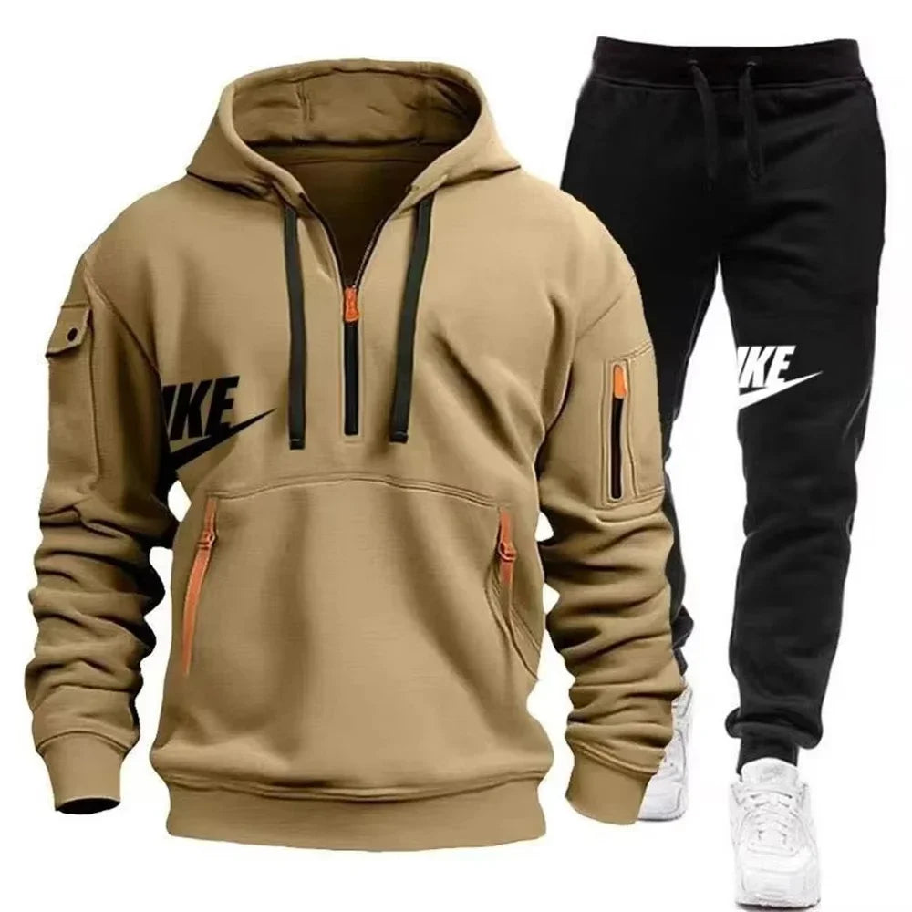 2025 New men's autumn and winter suit zipper hoodie