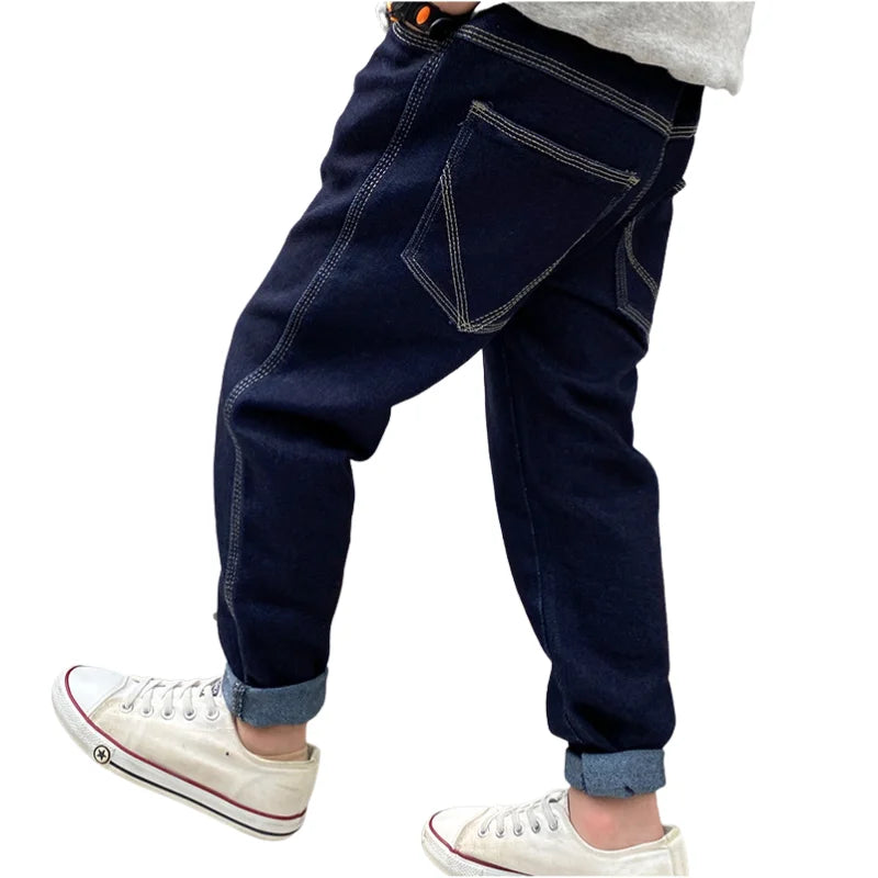 3-14 Years Plain Blue Boy jeans