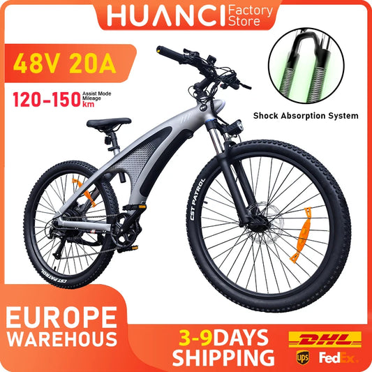 HUANCI Q5 electric bike Mountain electric e bike adults 48V 20AH Electric bike 27.5 Inch electric bikes ebike electric bicycle