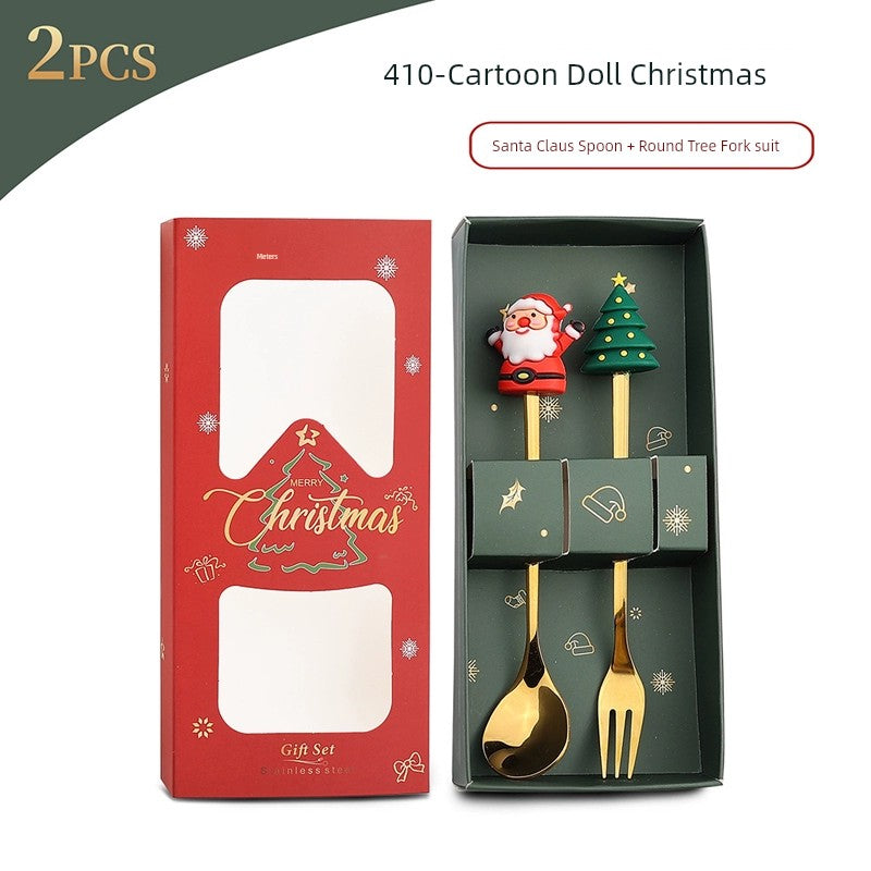 Stainless Steel Coffee Stir Spoon Christmas Gift