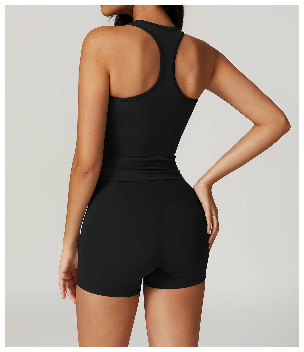 Two Pieces Fitness Yoga Set Women Gym Push Up Running Sportswear Female High Waist Tracksuits Workout Clothers Athletic Wear
