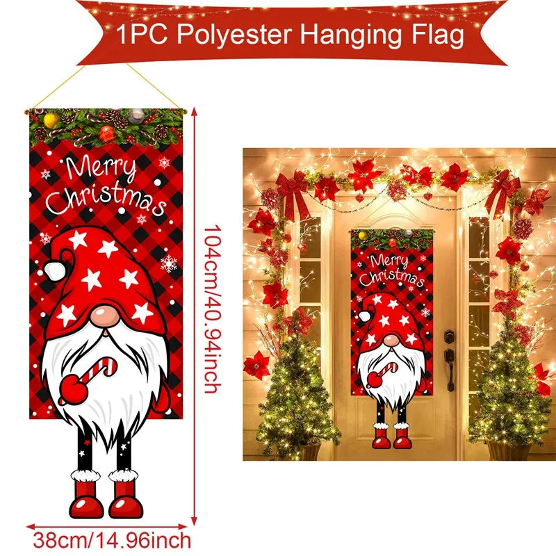 Christmas Hanging Flag Merry Christmas Decoration