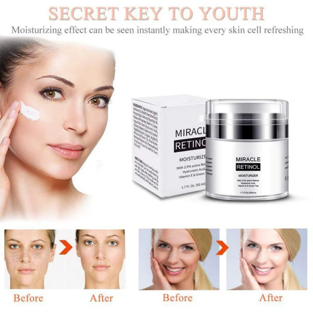 Retinol 2.5% Moisturizer Cream For Anti Aging And Reduces Wrinkles Fine Lines