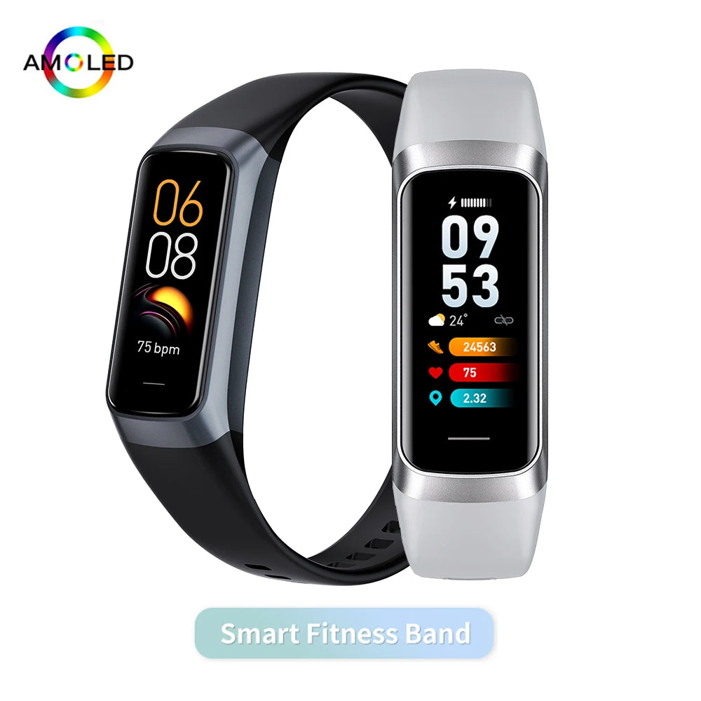 AMOLED Smartwatch Body Temperature Monitor Fitness Clock Sports 3ATM Waterproof Men Smart Watch Band for Women IOS Xiaomi 2025