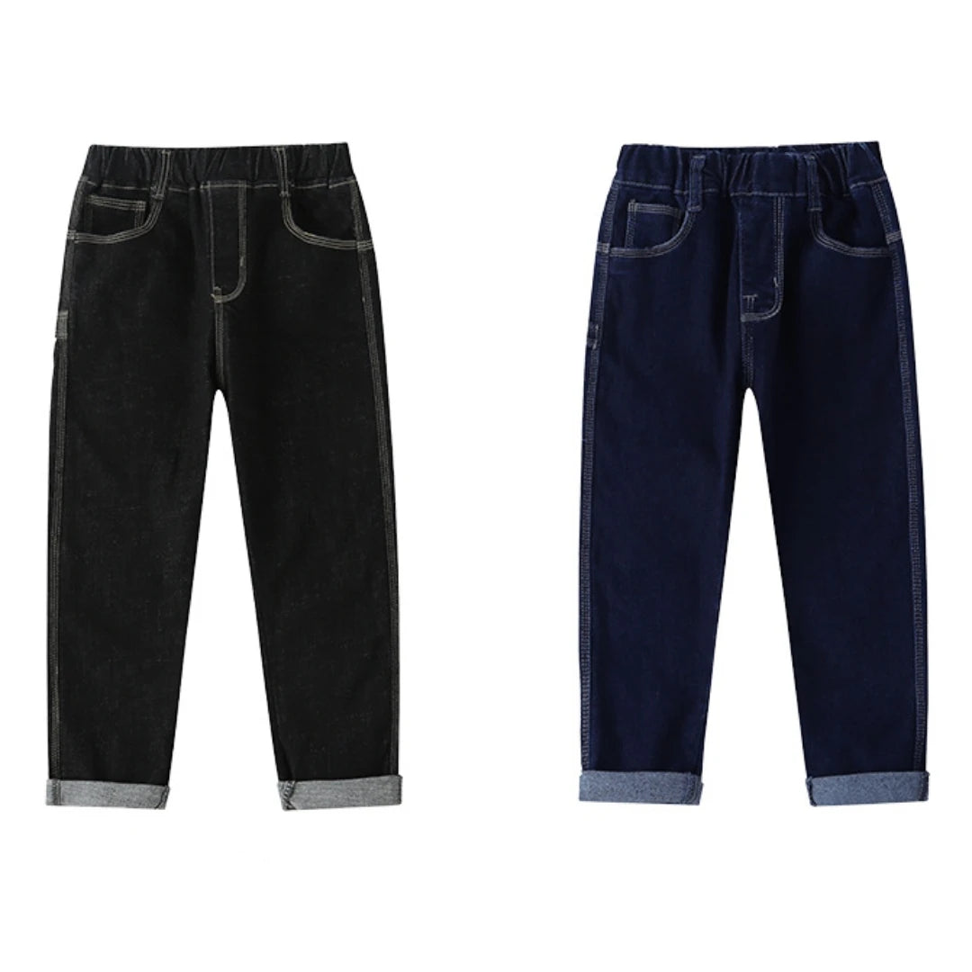 3-14 Years Plain Blue Boy jeans