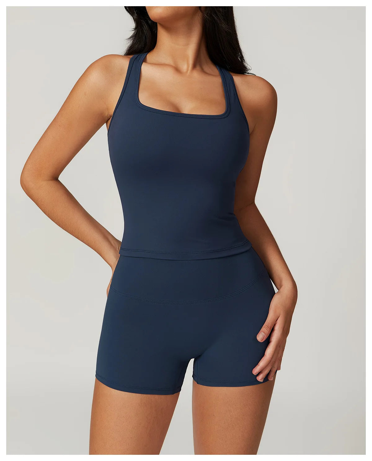 Two Pieces Fitness Yoga Set Women Gym Push Up Running Sportswear Female High Waist Tracksuits Workout Clothers Athletic Wear