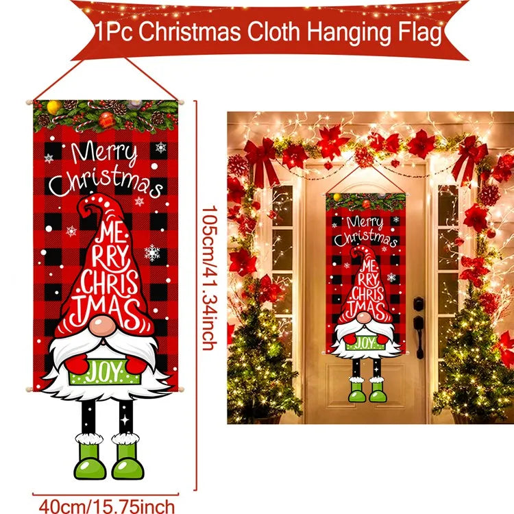 Christmas Hanging Flag Merry Christmas Decoration