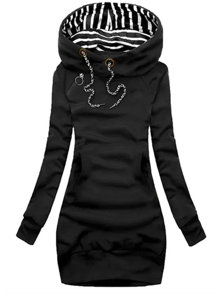 Hoodie Dress Casual Hooded Dresses