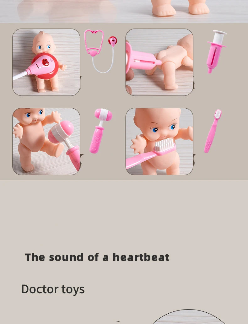 Children Doctor Play Set Simulation Nurse Toy Doctor Accessories for Kids Home Play
