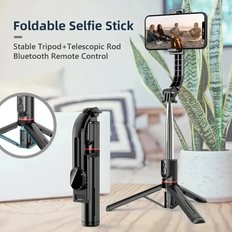 Wireless Selfie Stick for Smartphone, 44 Inch Tripod with Bluetooth Remote,
