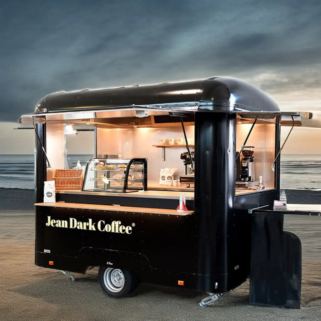 Fully Equipped Fast Food Truck for Sale Mobile BBQ Ice Cream Coffee Cart for Snacks Candy Chips food trailer truck for sale