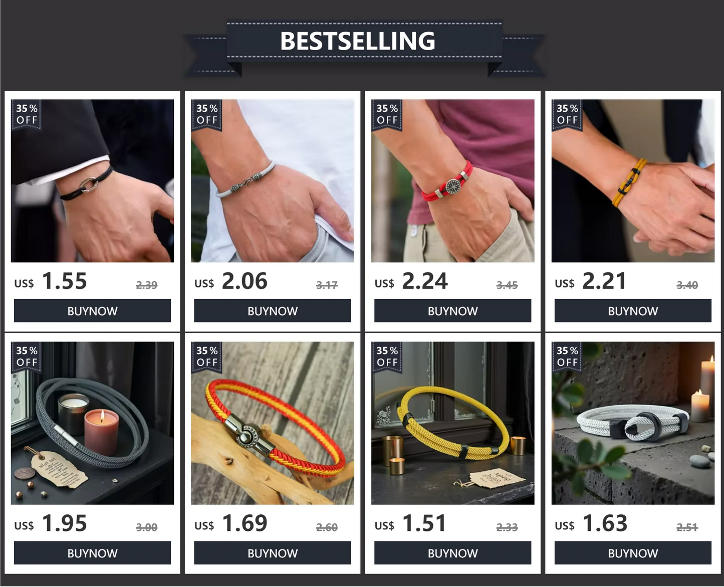 Retro Mens Viking Bracelet Handmade Adjustable Rope Bracelet