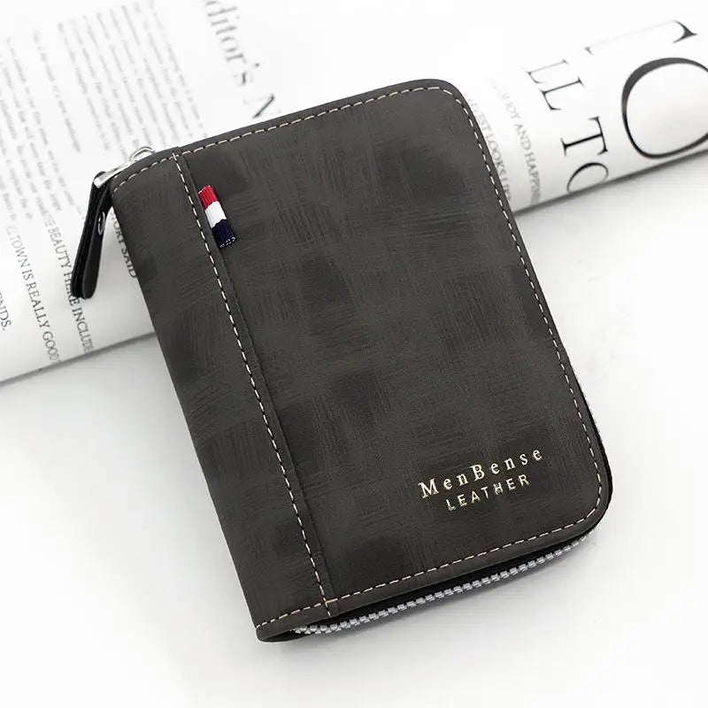 Men's Wallet Made Of Leather Wax Oil Skin Purse For Men Coin Purse