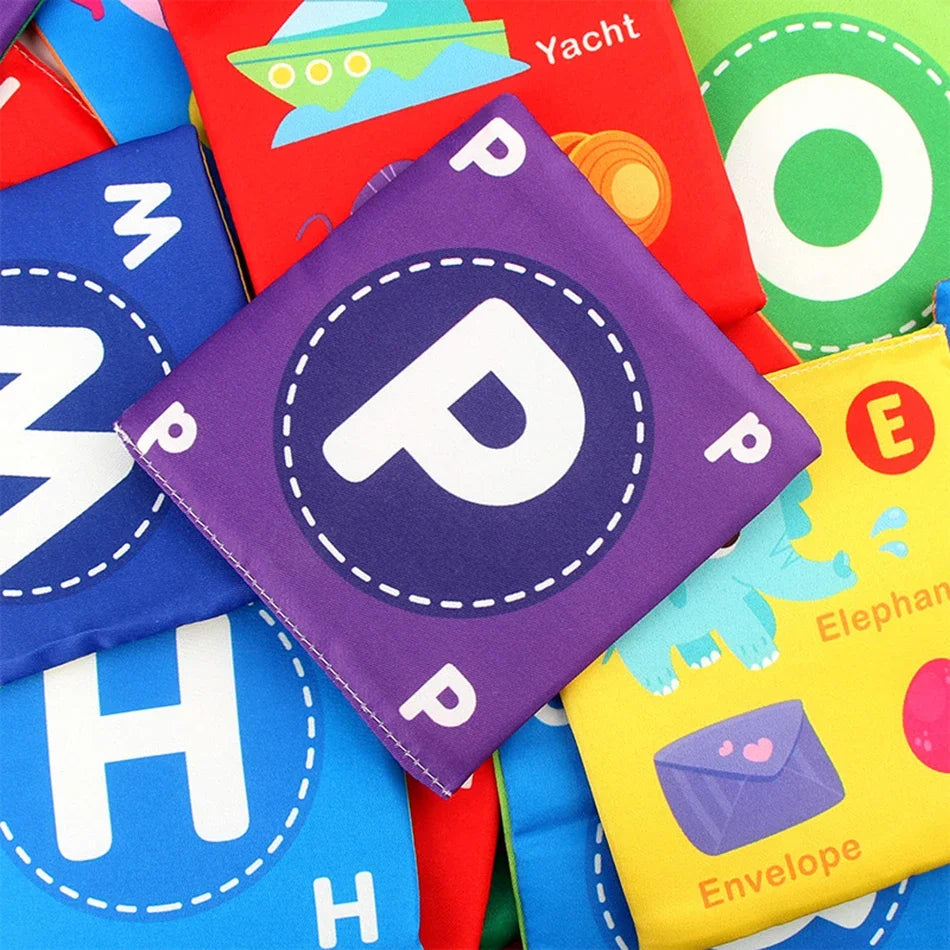 26pcs/set Baby Cloth Book Soft Flash Cards