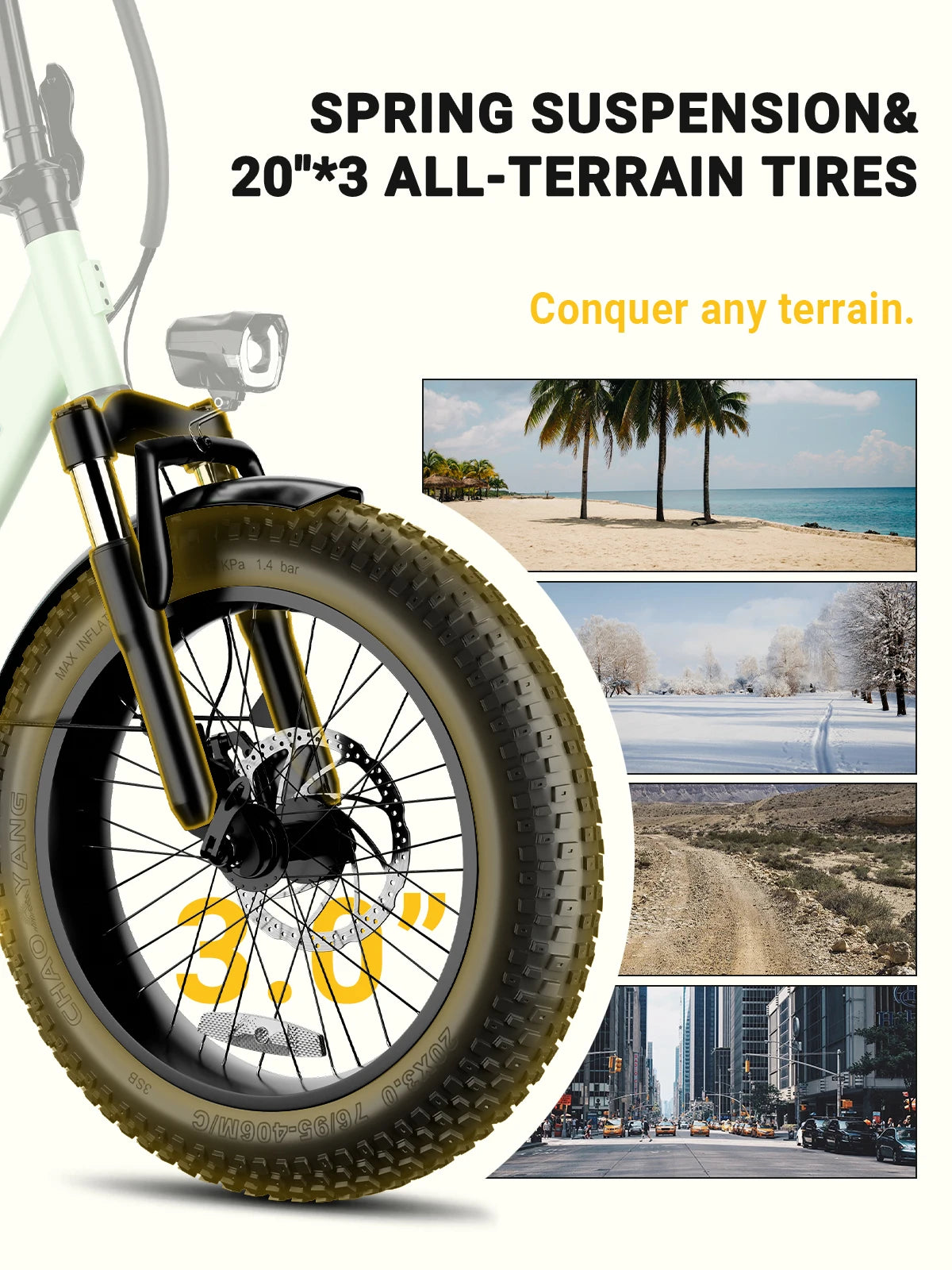 LUCKEEP C23 Folding Electric Bike 750W Motor 48V15Ah Removable Battery E Bike Unlock with NFC 20-inch Fat Tires Electric Bicycle