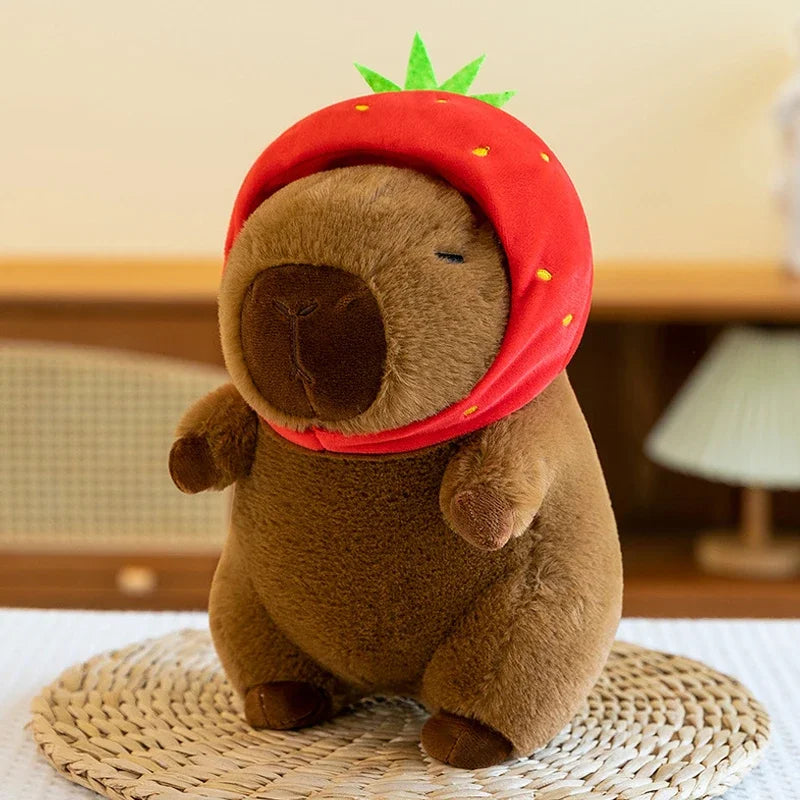 25cm Series Capybara Plush Simulation Capibara Anime Fluffty Toy Cute Doll Stuffed Animals Soft Doll Plush Christmas Gifts