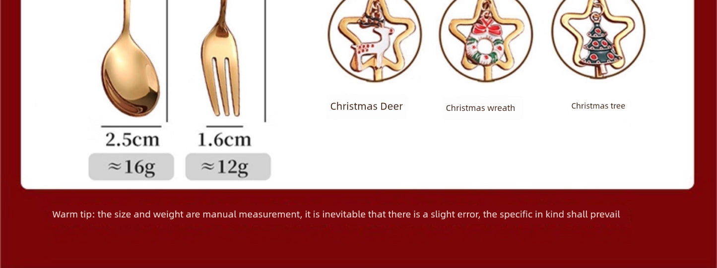 Stainless Steel Coffee Stir Spoon Christmas Gift