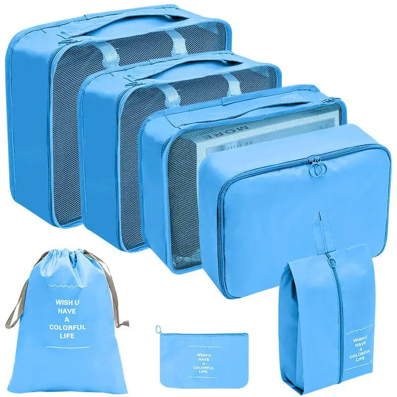 7/8/9/10 Pcs Set Travel Organizer Storage Bags