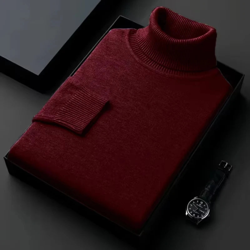 Long Sleeve Pullover Solid Color Trend Men Clothing