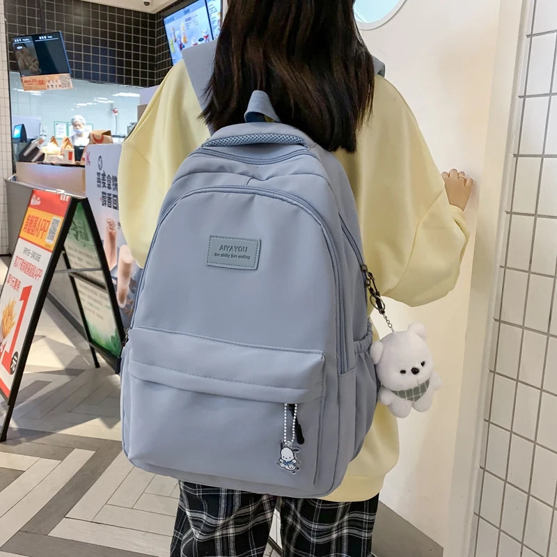 Waterproof College Backpack Trendy Women