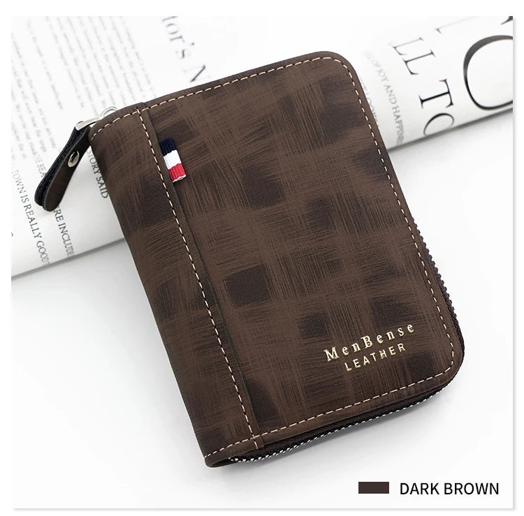 Men's Wallet Made Of Leather Wax Oil Skin Purse For Men Coin Purse