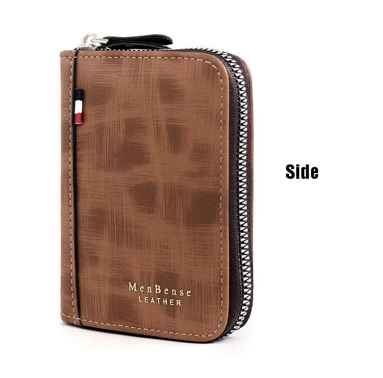 Men's Wallet Made Of Leather Wax Oil Skin Purse For Men Coin Purse