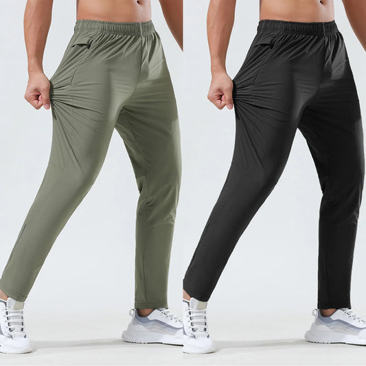 Loose Thin Ice Silk Outdoor Business Casual Pants For Men