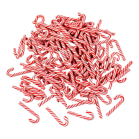 10/30/50Pcs Mini Candy Cane Christmas Decoration Red White