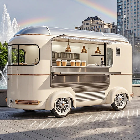 Fully Equipped Fast Food Truck for Sale Mobile BBQ Ice Cream Coffee Cart for Snacks Candy Chips food trailer truck for sale