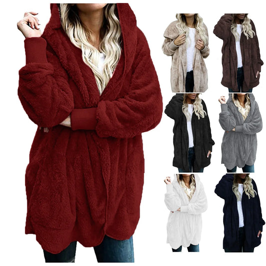 Outwear Ladies Cardigan Coat Double Sided