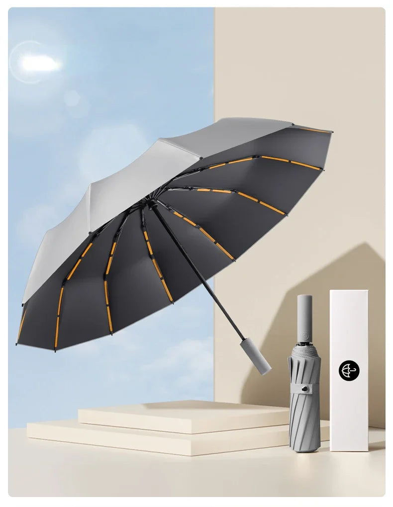 72 Bone Super Strong Windproof Automatic Folding Men Umbrella  Reinforced Large Rainproof Sun Protection Umbrellas Women