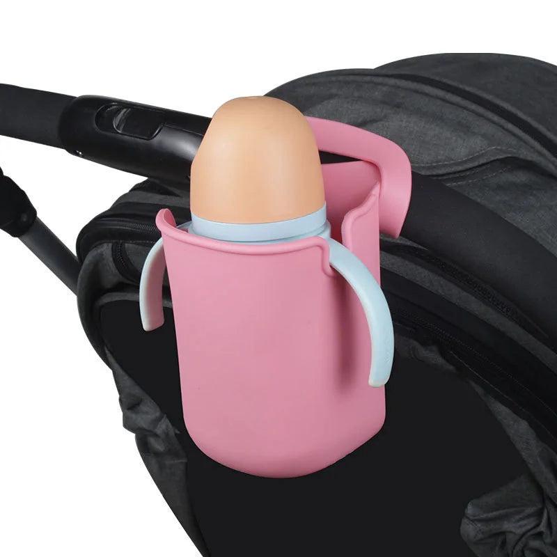 Baby Stroller Multifunctional Silicone Cup Holder Wheelchair Baby Stroller Bicycle Bottle Holder Bottle Storage Bag