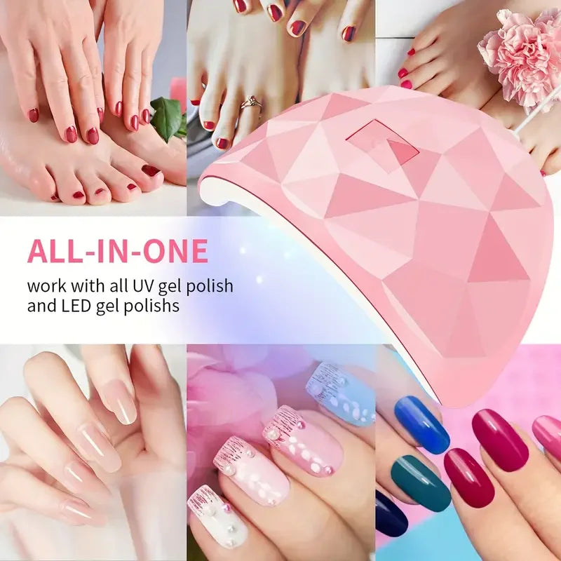 LULA Cabin UV LED Nail Gel Led Lamp for Nails Accessories Professional Material Nail Drying Lamp for All Manicure