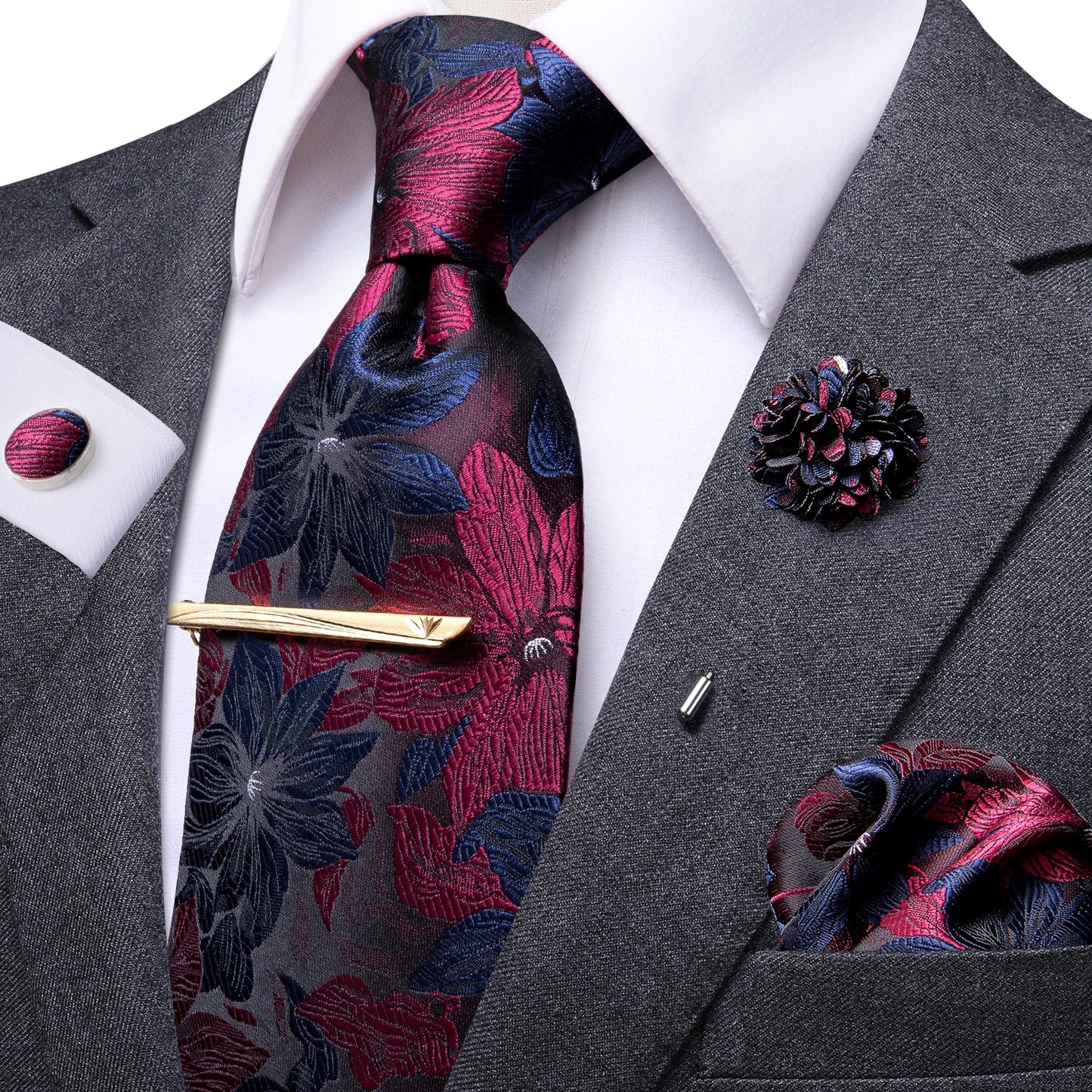 Hi-Tie Yellow Brown Paisley Tie