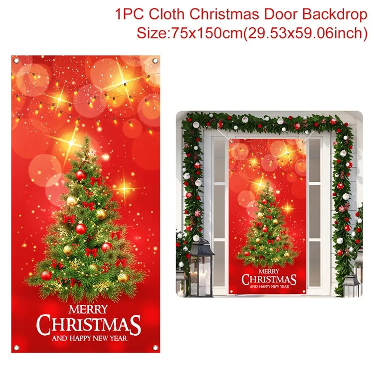 Christmas Hanging Flag Merry Christmas Decoration