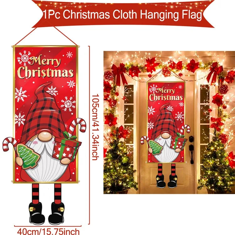Christmas Hanging Flag Merry Christmas Decoration
