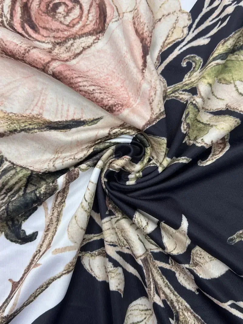 Casual V-neck Sleeveless Floral Print Long Dress For Women Half Sleeve Short Cardigan Suit Loose Midi Dresses Elegant Sets