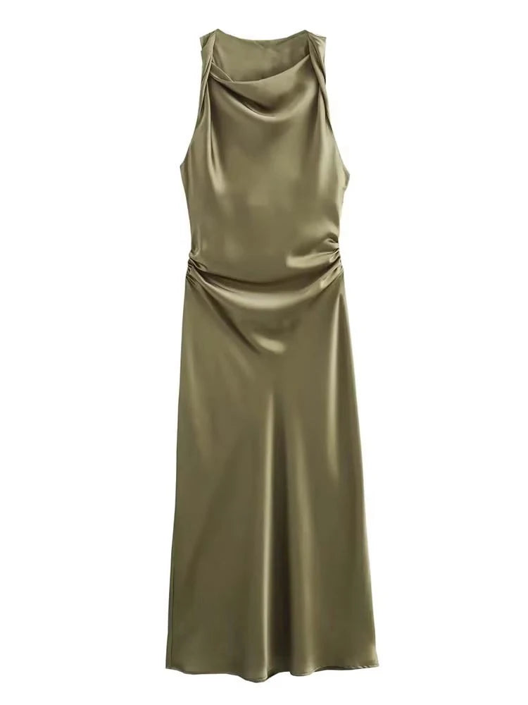 Satin Long Dresses for Women