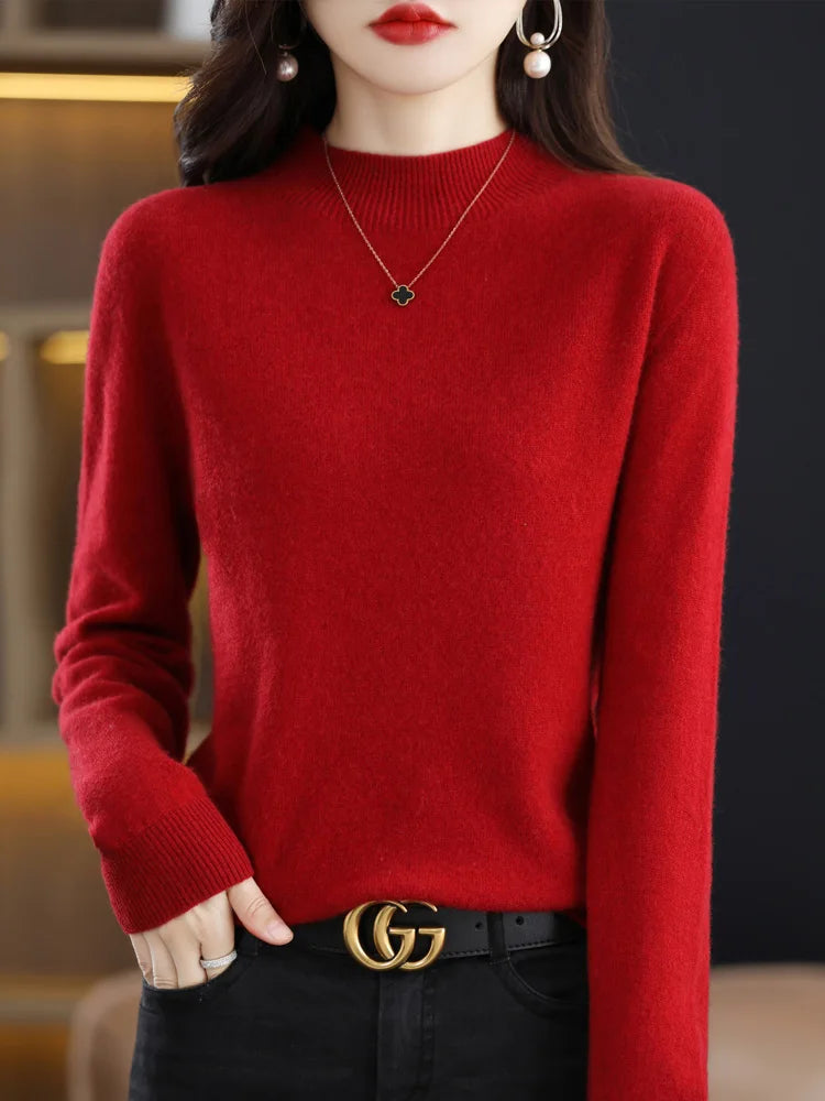 Women Casual Knitwear Female Clothing Basic Soft Tops