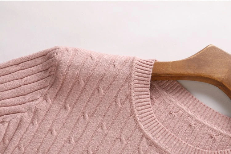 Women Cable-knit Thickening Sweater