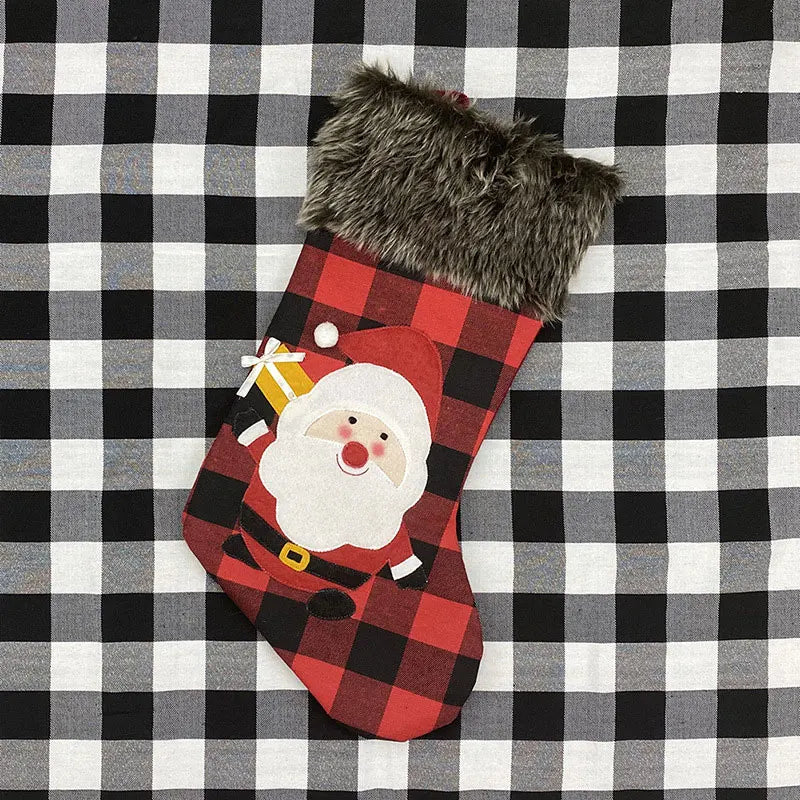 Christmas Stocking Gift Candy Bag Large 2025 New Year Oversize Sock