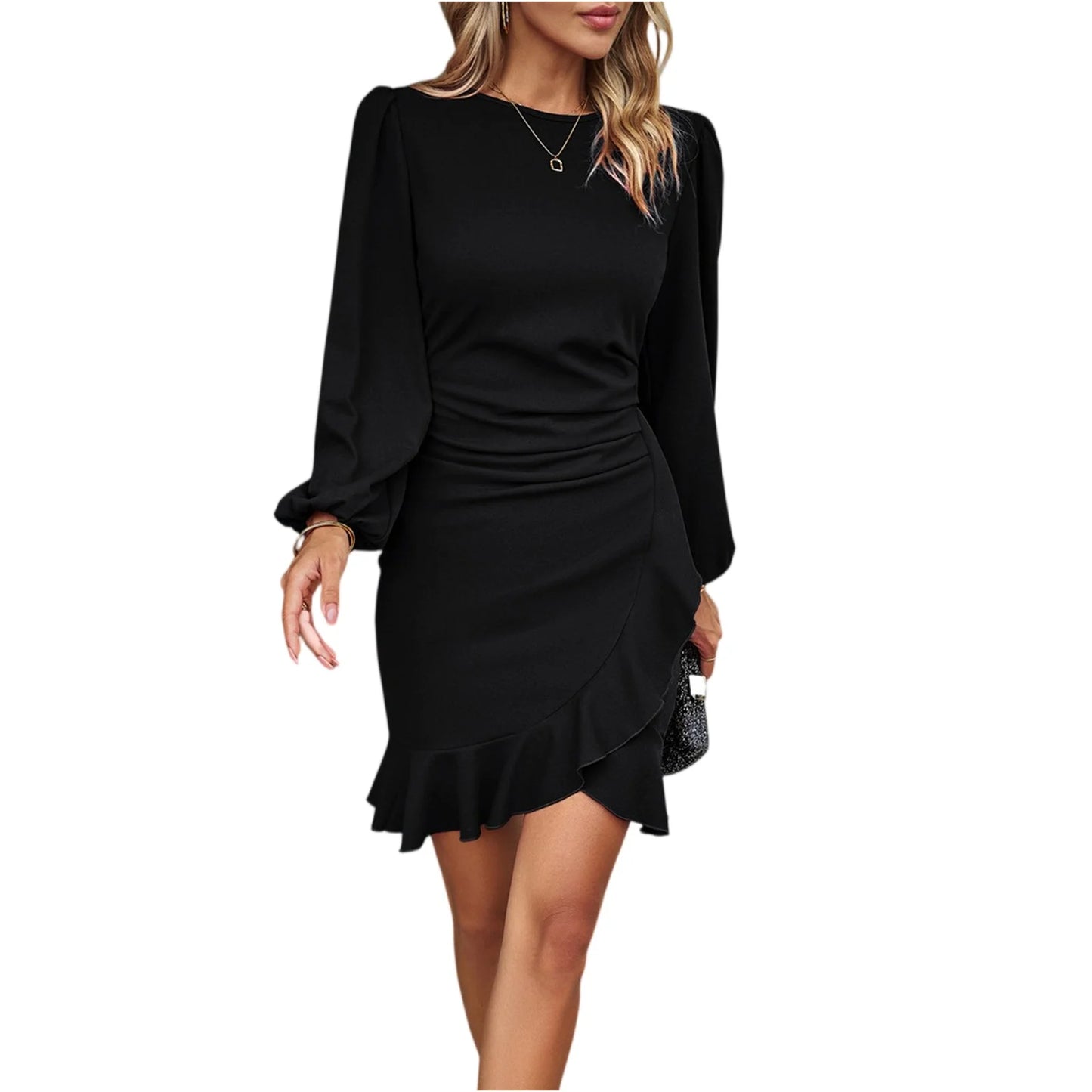 New Style Fashion Women's Casual Round Neck Dress