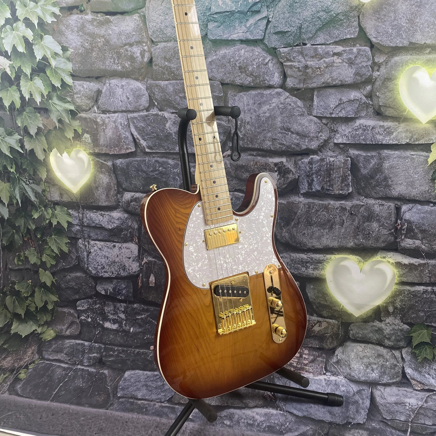 IN STOCK 6-string electric guitar, maple fingerboard, HS pickups, basswood body 22 frets