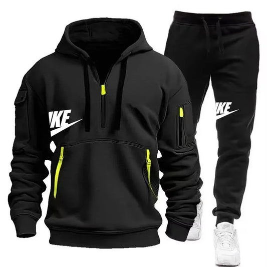 2025 New men's autumn and winter suit zipper hoodie